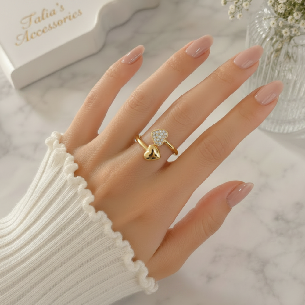 Double Heart Ring
