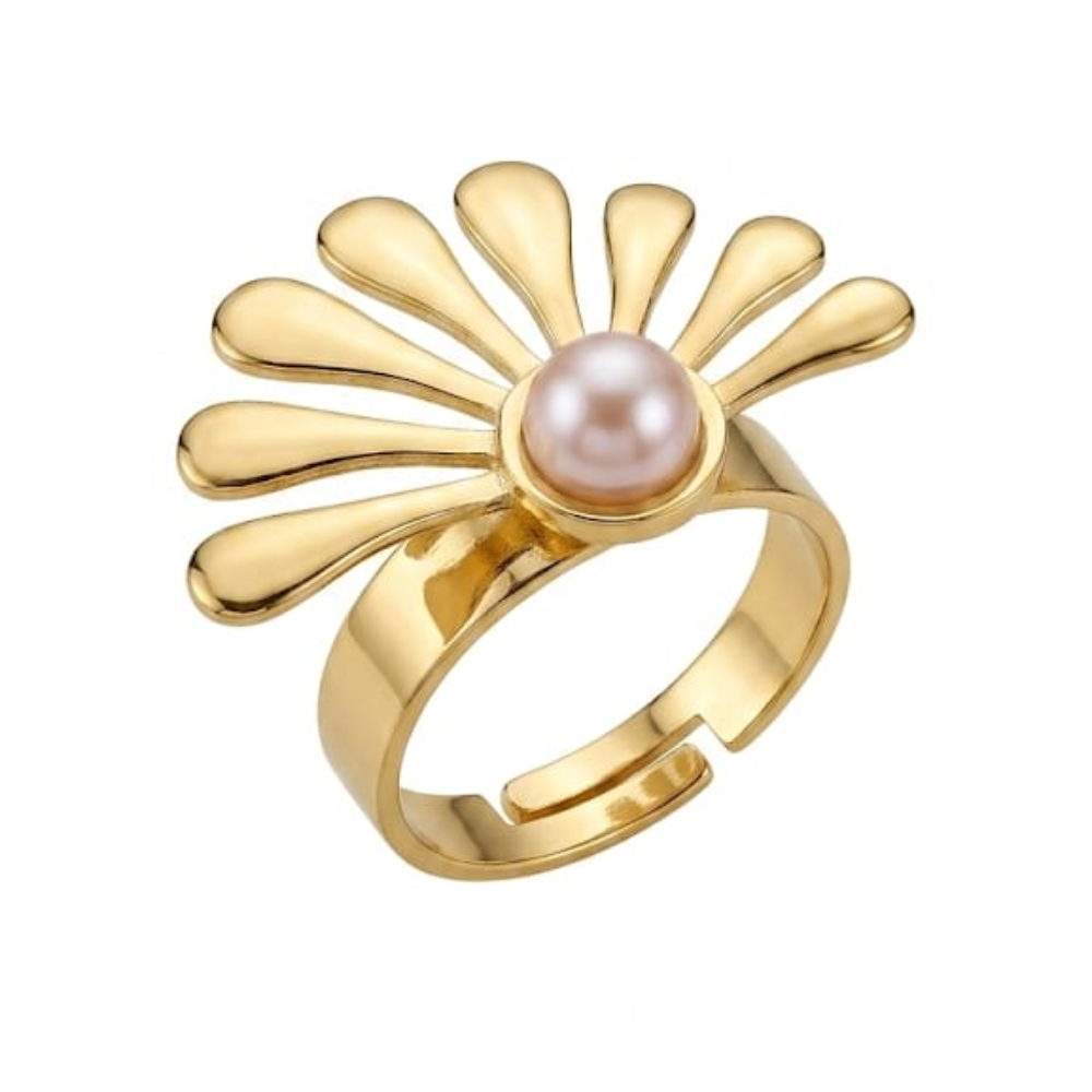 Pearl Daisy Ring