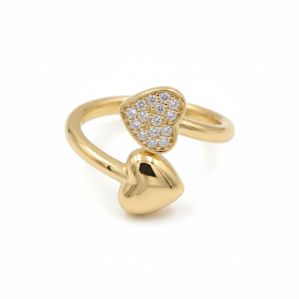 Double Heart Ring