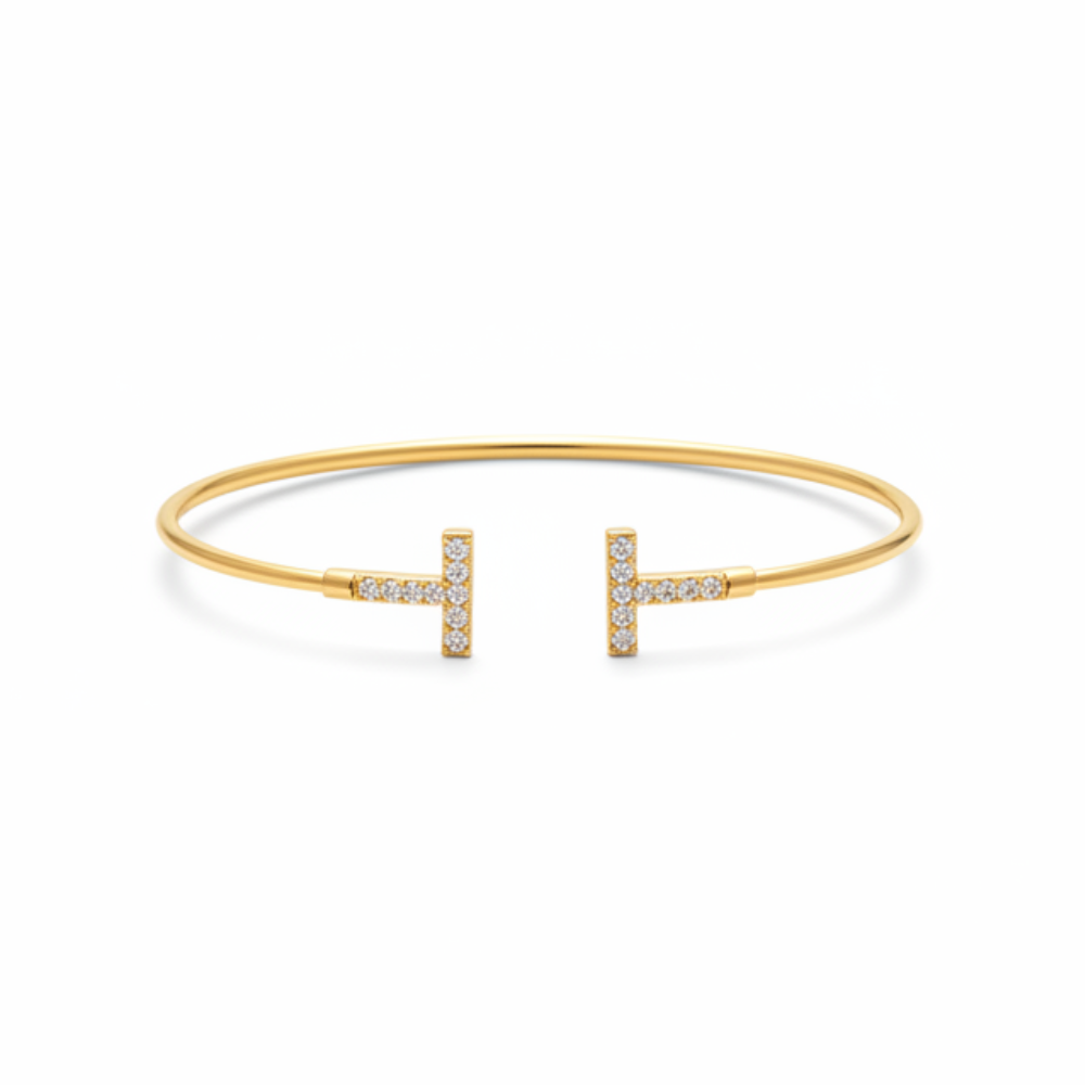 Zircon T-Bar Bangle