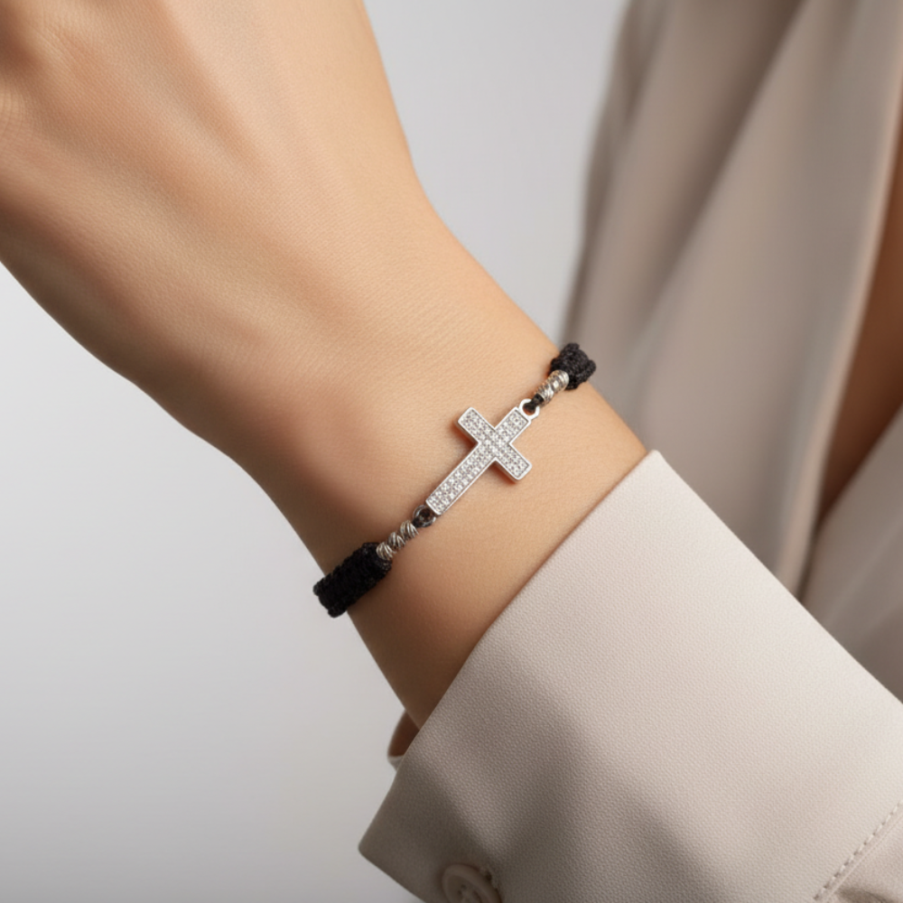 Zircon Cross Bracelet