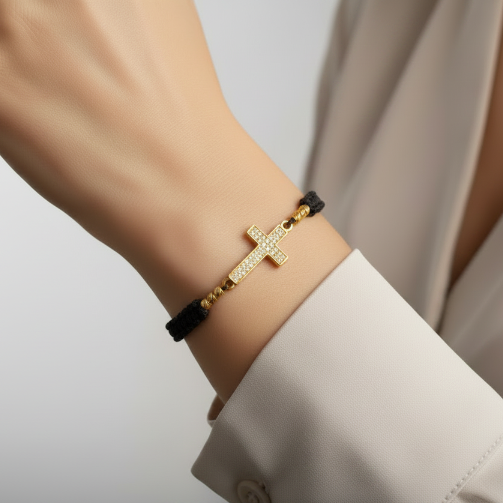 Zircon Cross Bracelet