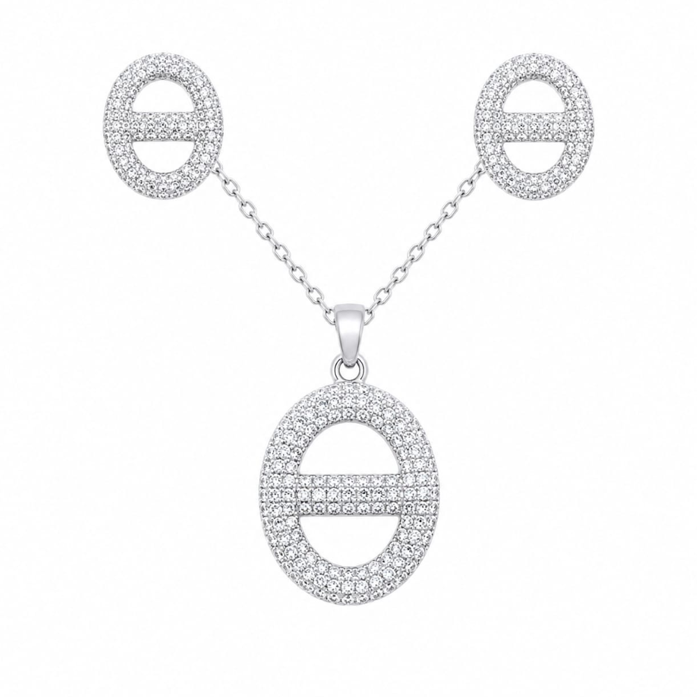 Iced Oval Marine Set