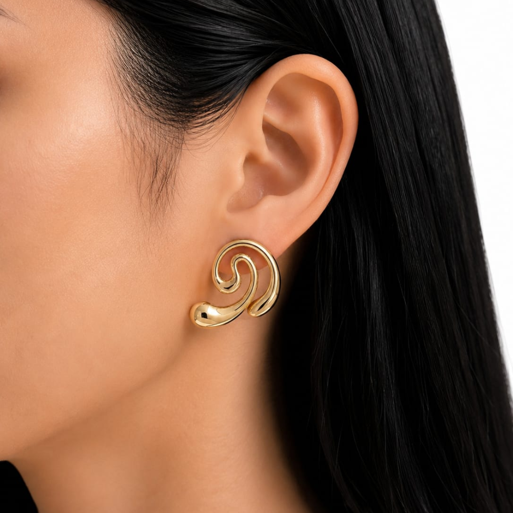 Swirl Wave Earrings