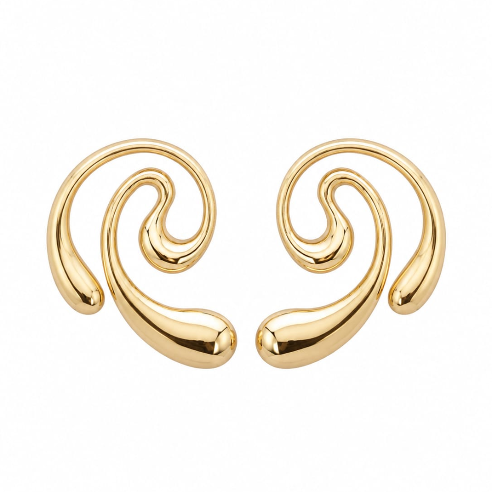 Swirl Wave Earrings
