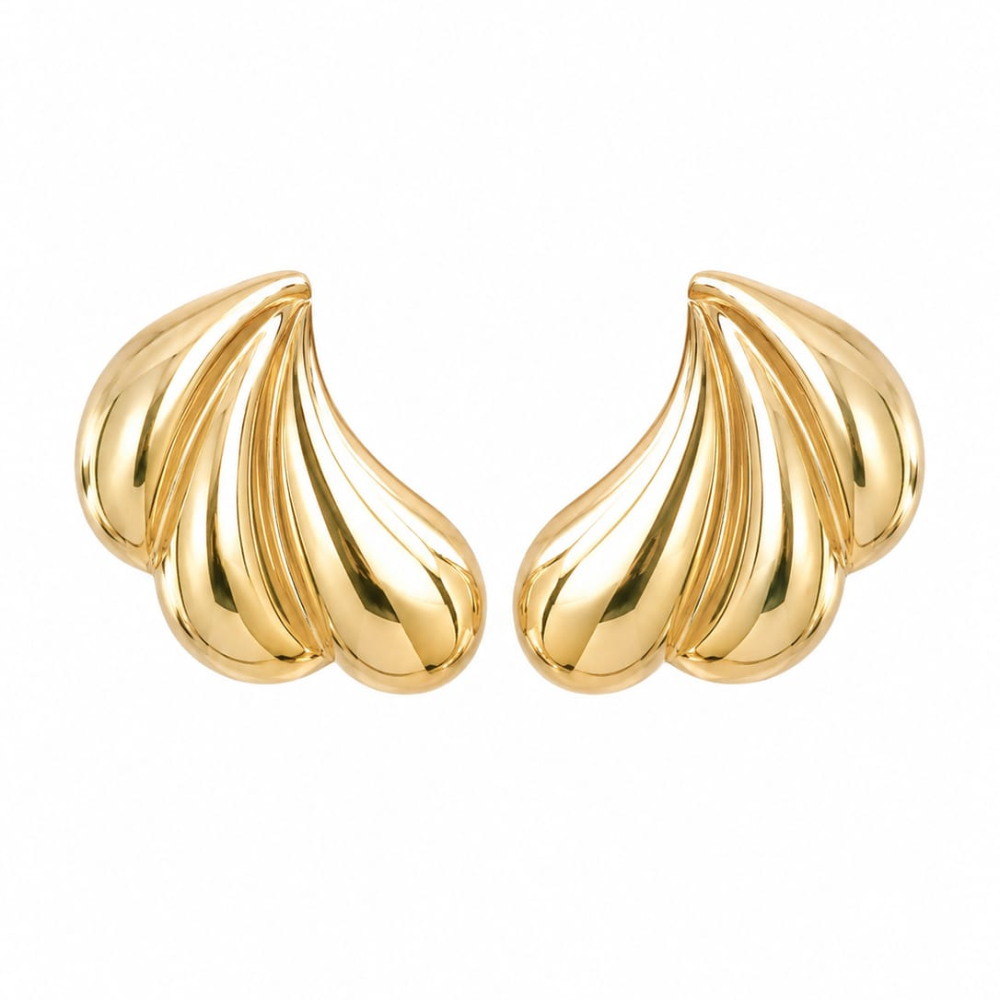 Shell Fan Earrings