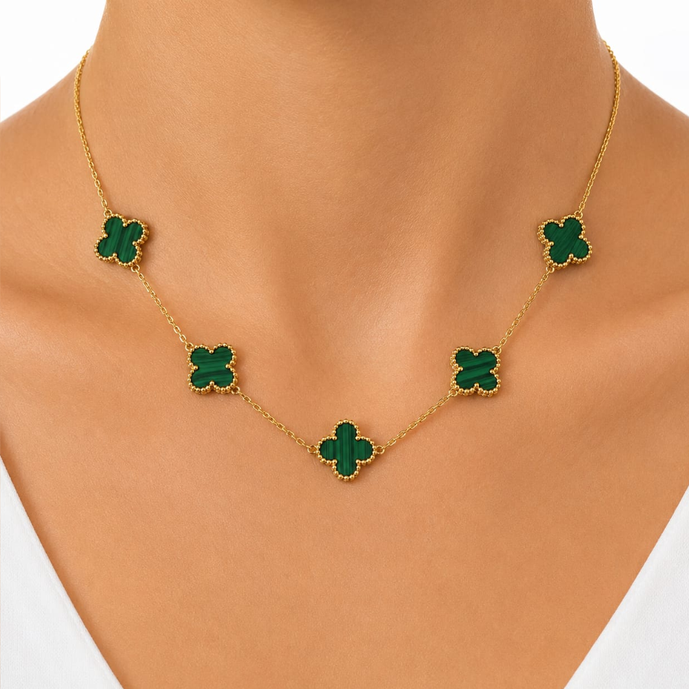 Four Leaf Clover Necklace – Green