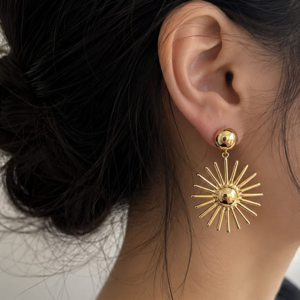 Sunburst Drop Earrings