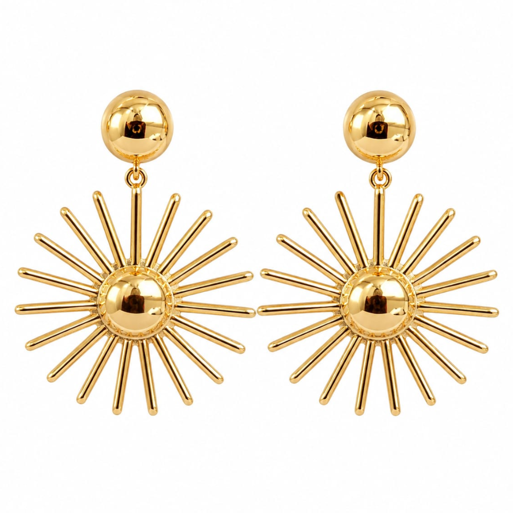Sunburst Drop Earrings