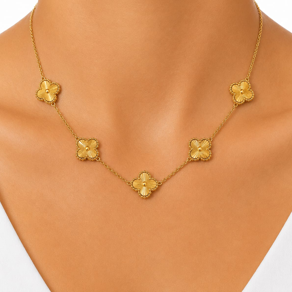 Four Leaf Clover Necklace – Gold