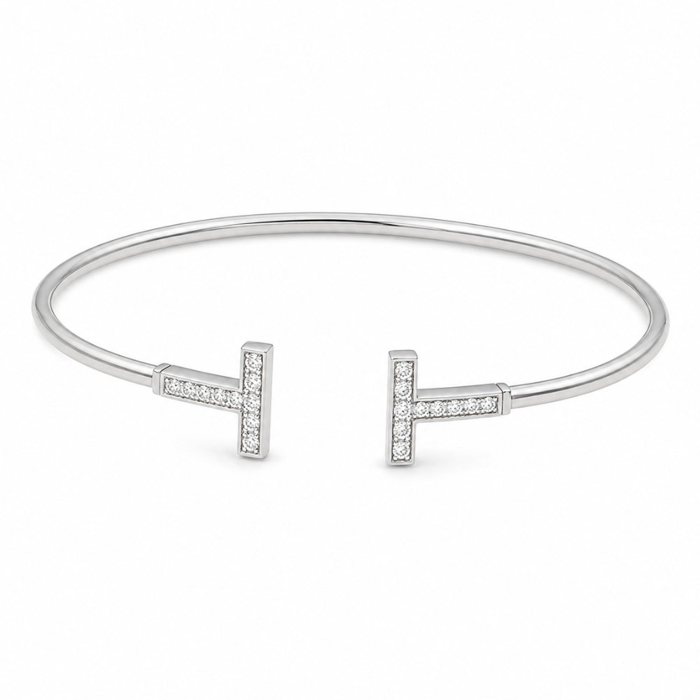 Zircon T-Bar Bangle