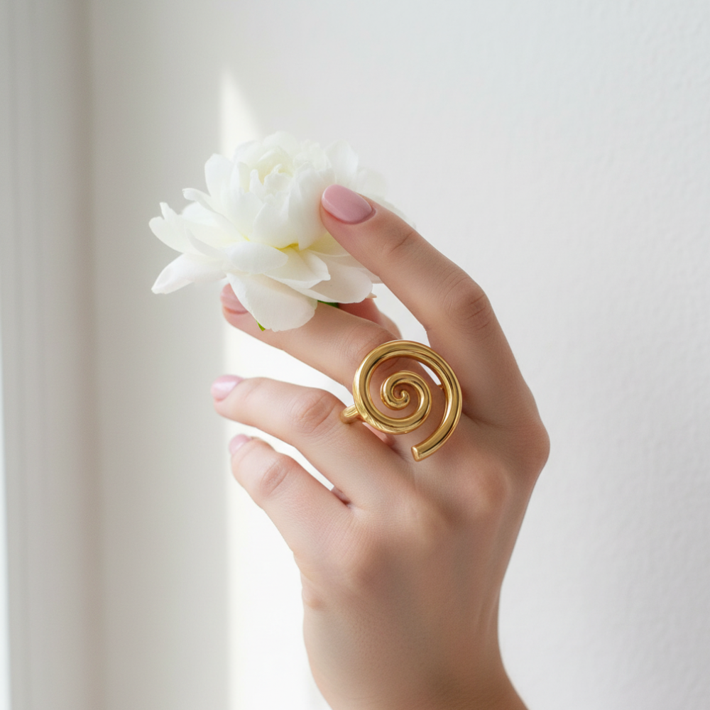 Spiral Swirl Ring