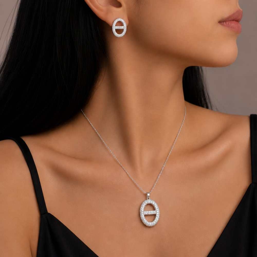 Iced Oval Marine Set