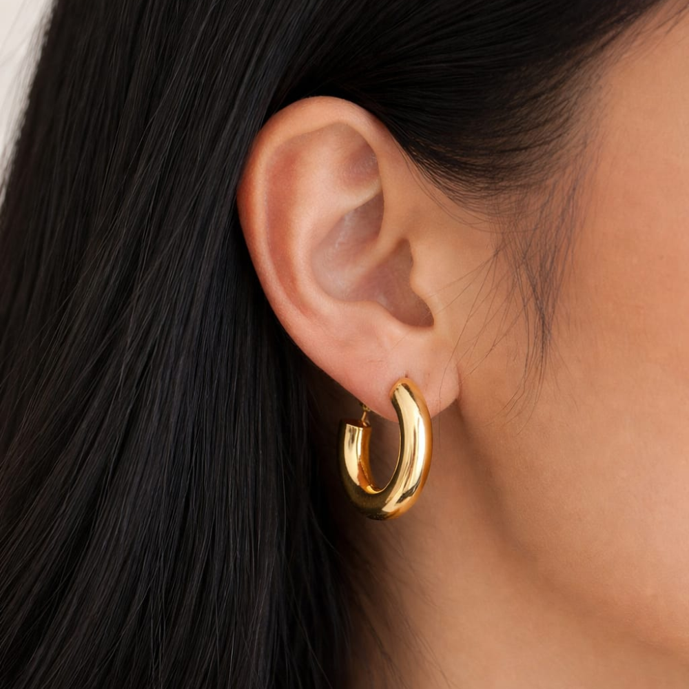 Chunky Hoop Earrings