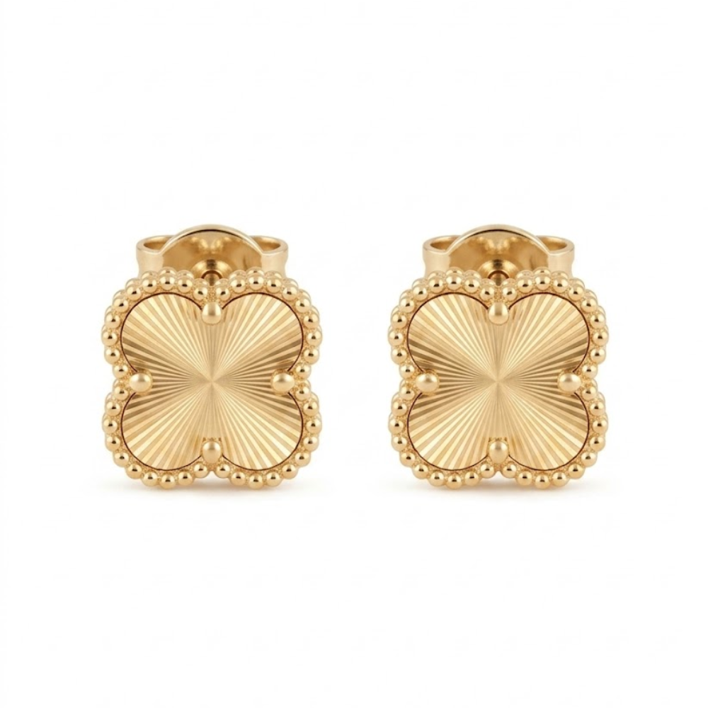 Four Leaf Clover Stud Earrings