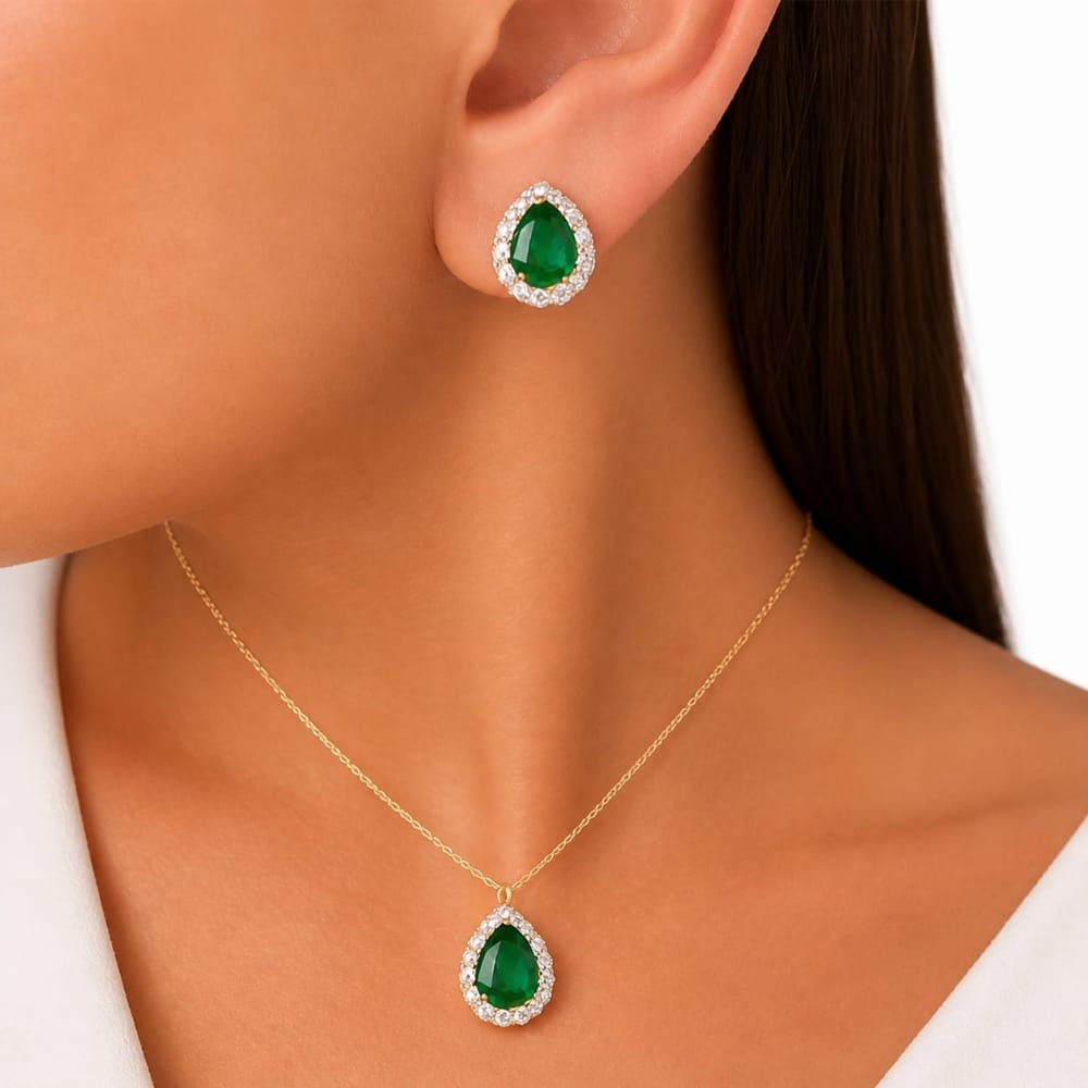 Gemstone Halo Set